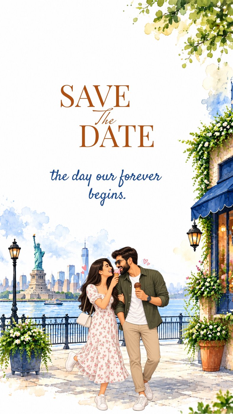 A Story Unfolds wedding website template by Indivites